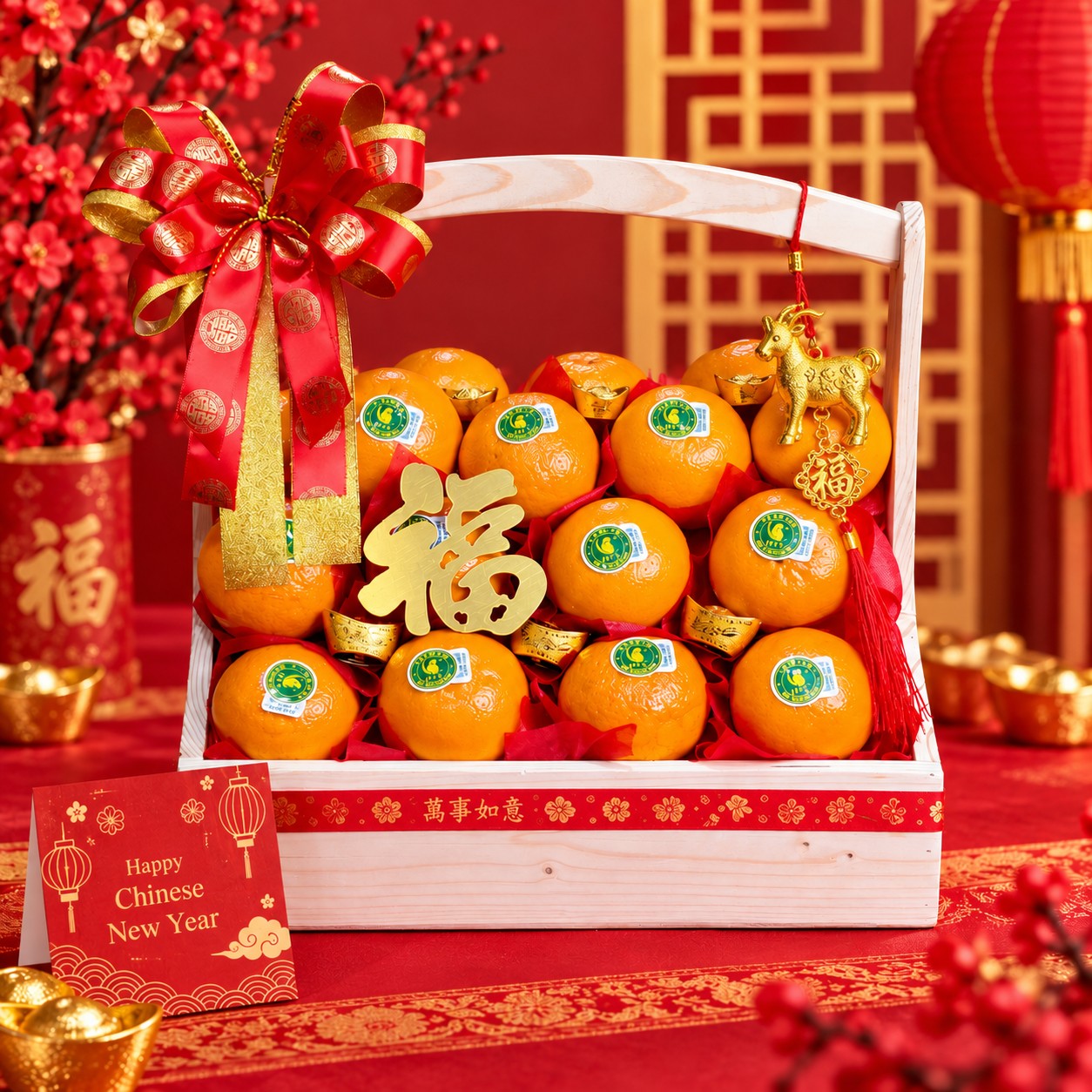 กระเช้าตรุษจีน-02 รหัส CN-02 ราคา 999 บาท