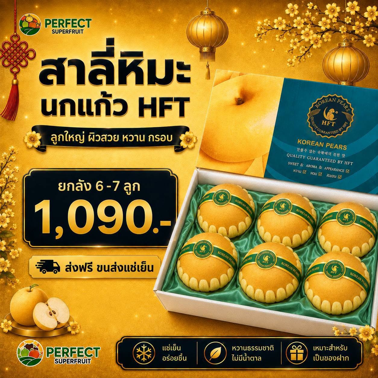 สาลี่หิมะ นกแก้ว HFT รหัส IP-29 ราคา 1,090 บาท