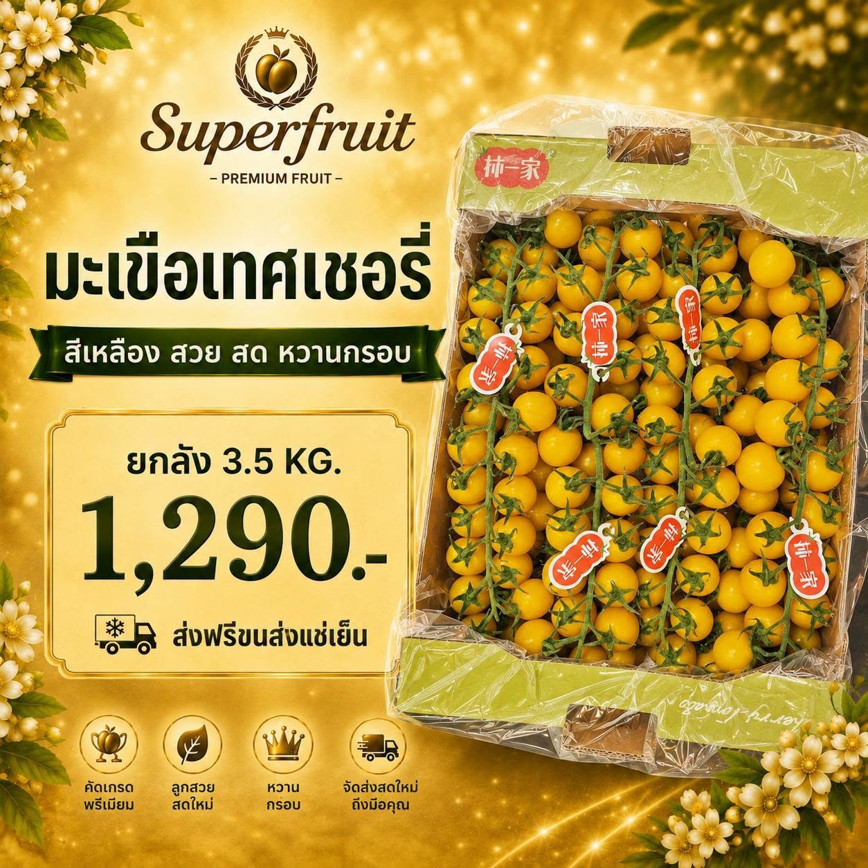 มะเขือเทศเชอรี่ รหัส IP-44 ราคา 1,290 บาท